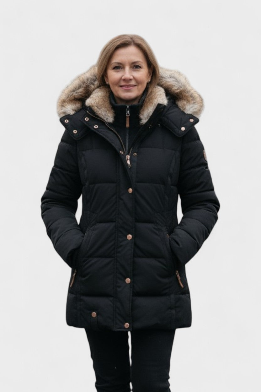 Thilde™ | Coat with Soft Faux Fur Lining
