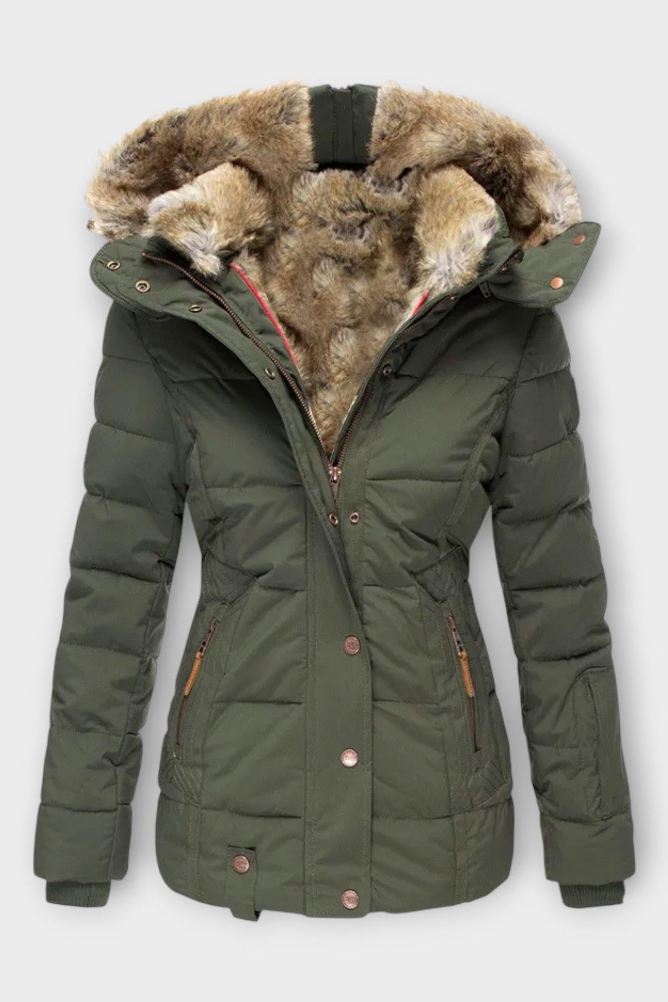 Thilde™ | Coat with Soft Faux Fur Lining