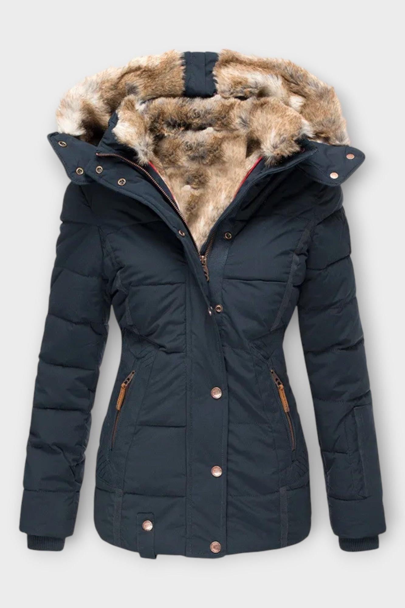 Thilde™ | Coat with Soft Faux Fur Lining