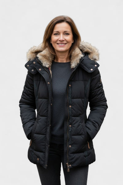 Thilde™ | Coat with Soft Faux Fur Lining