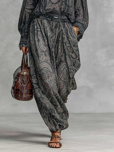 Amara™ – Vintage Paisley Two-Piece Set