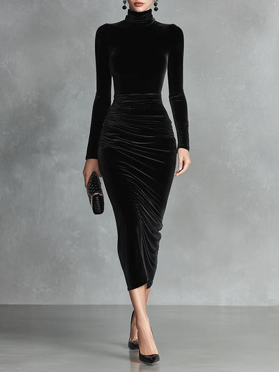 Vivienne™ – Velvet Bodycon Dress