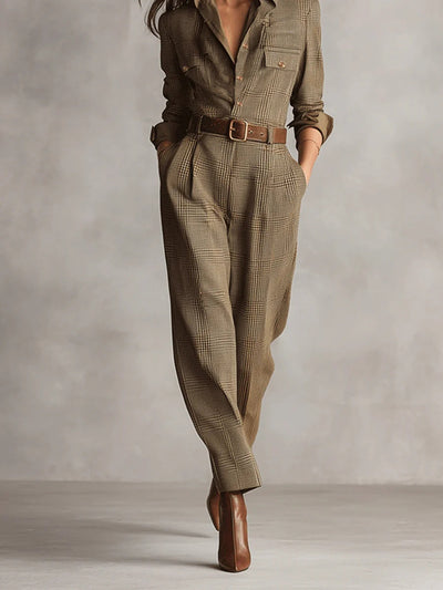 Sienna™ – Tweed Utility Jumpsuit