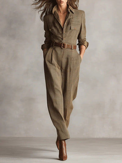 Sienna™ – Tweed Utility Jumpsuit
