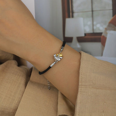 Mirelle & Cole - Bracelet with Cord and Dog Icon