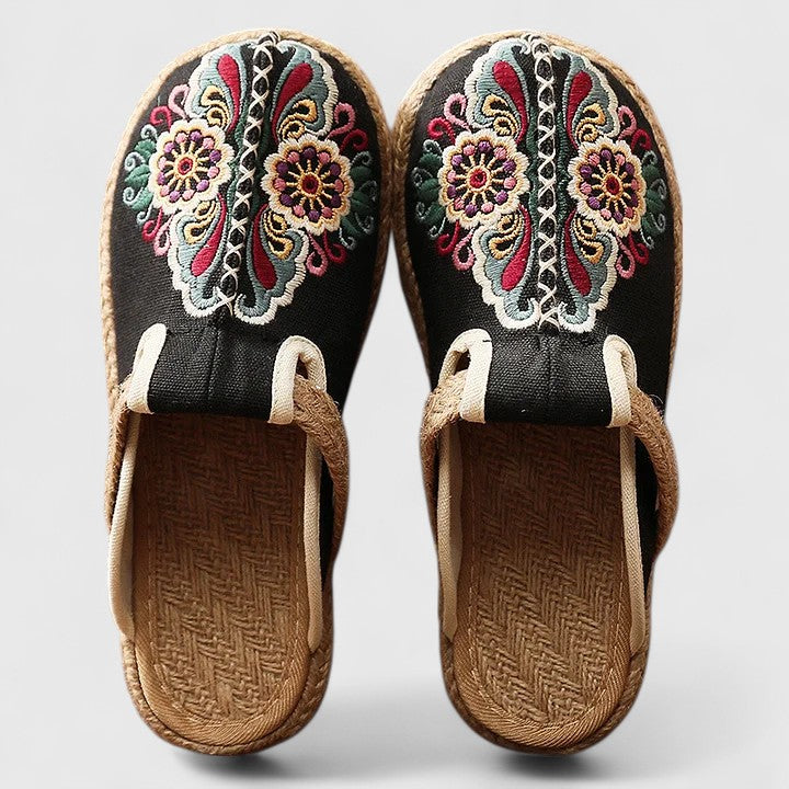 Alayah™ - Handmade Floral Mules