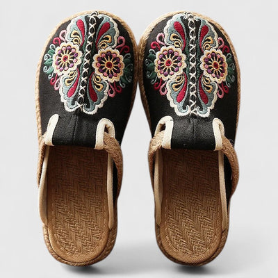 Alayah™ - Handmade Floral Mules
