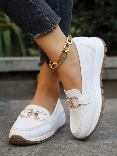 Ellie - Flat Buckle Loafers