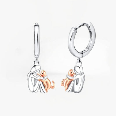 Mirelle & Cole - Cat Icon Earrings (Round Closure)