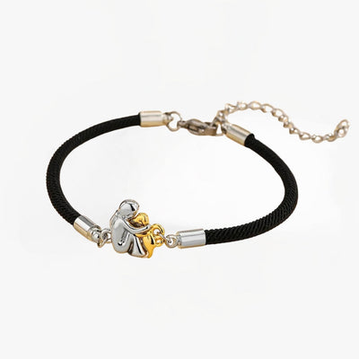 Mirelle & Cole - Bracelet with Cord and Dog Icon